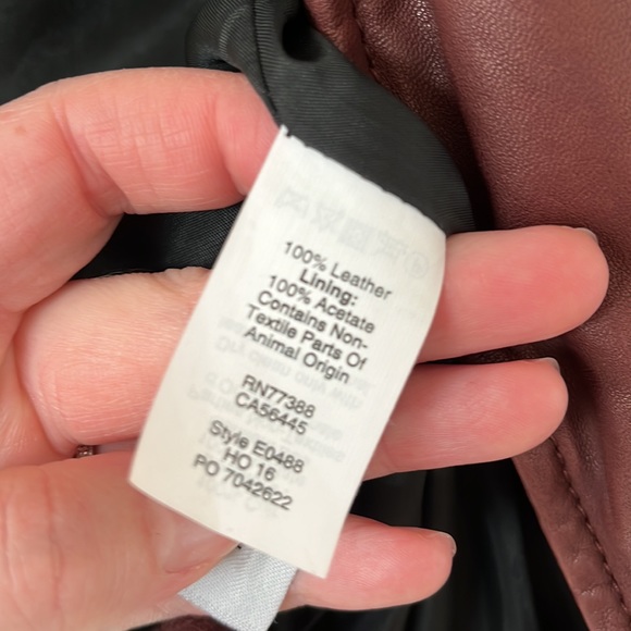 MADEWELL Washed Leather Motorcycle Jacket Burnt Sienna - Picture 5 of 5